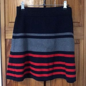 Loft striped knit skirt